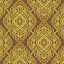 Ткань хлопок пэчворк коричневый золото, завитки восточные мотивы, Benartex (арт. 123683)