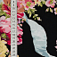 Ткань хлопок пэчворк черный разноцветные, цветы, ALFA (арт. 225731)