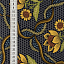 Ткань хлопок пэчворк желтый зеленый серый, цветы, ALFA (арт. 229632)