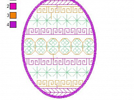 Дизайн для вышивки «Пасхальное яйцо. Орнамент 13»