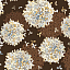 Ткань хлопок пэчворк коричневый, цветы, Benartex (арт. 101490)