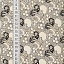 Ткань хлопок пэчворк серый, горох и точки пейсли, ALFA (арт. 225884)