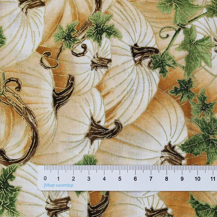 Ткань хлопок пэчворк бежевый, овощи, Benartex (арт. 14041M07B)