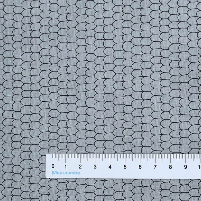 Ткань хлопок пэчворк серый, фактура, Stof (арт. 4513-918)