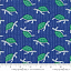 Ткань хлопок пэчворк синий, морская тематика животные, Moda (арт. 48242 13)