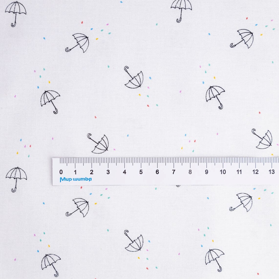 Ткань хлопок для пэчворка для одежды белый, детская тематика, Blank Quilting (арт. 1959-01)