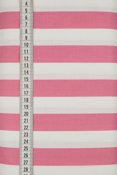 Ткань хлопок пэчворк розовый белый, полоски, ALFA (арт. 232142)