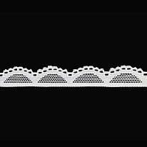 Кружево эластичное 15 мм белый