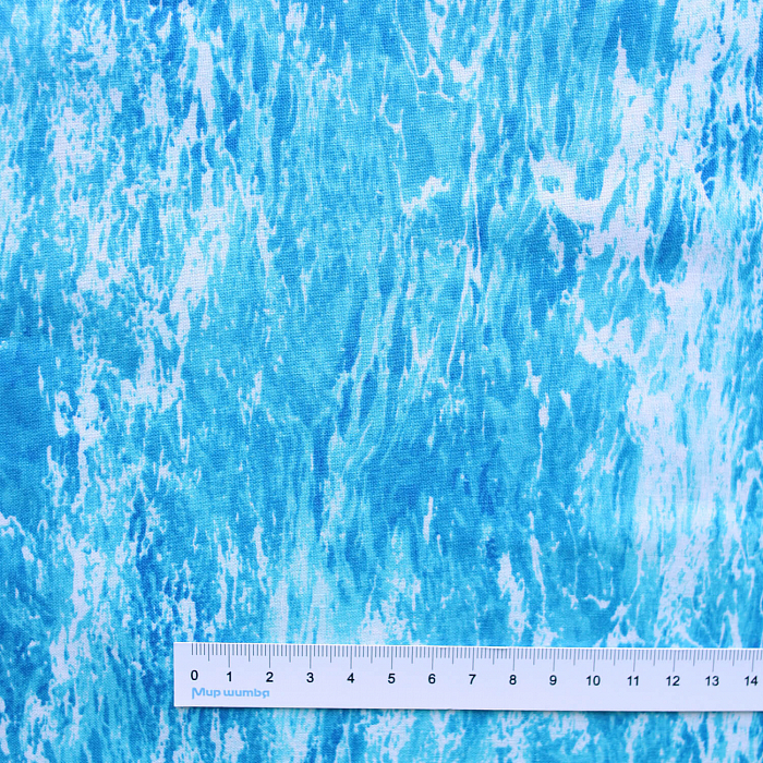 Ткань хлопок пэчворк голубой, морская тематика природа реалистичные, Timeless Treasures (арт. BEACH-C8462-BLUE)