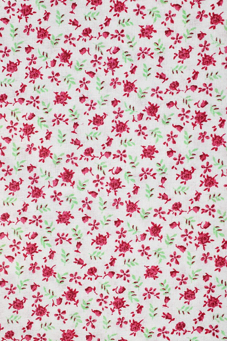 Ткань хлопок пэчворк бордовый, мелкий цветочек цветы, Benartex (арт. )