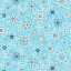 Ткань хлопок ткани на изнанку голубой, новый год, Studio E (арт. 5732-11)