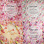 Ткань хлопок пэчворк розовый, мелкий цветочек ложный пэчворк надписи, ALFA Z DIGITAL (арт. AL-Z1201)