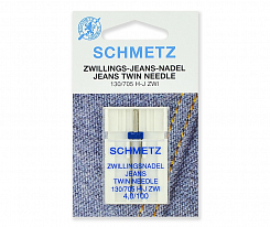 Иглы джинс Schmetz двойные № 100/4.0 1 шт.