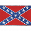 Нашивка «Флаг конфедератов», серый