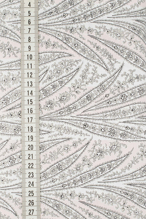 Ткань хлопок пэчворк розовый белый, мелкий цветочек, ALFA (арт. 205282)