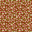 Ткань хлопок пэчворк красный белый, цветы флора, Benartex (арт. )