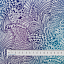 Ткань хлопок ткани на изнанку синий, завитки флора, Benartex (арт. 10230W-09)