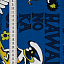 Ткань хлопок пэчворк синий черный, надписи необычные морская тематика, ALFA (арт. 232227)