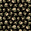 Ткань хлопок пэчворк черный, цветы, Benartex (арт. 0613112B)