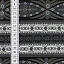 Ткань хлопок пэчворк черный, полоски бордюры, ALFA (арт. 225629)