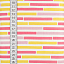 Ткань хлопок пэчворк розовый лимонный, полоски, ALFA (арт. AL-6798)