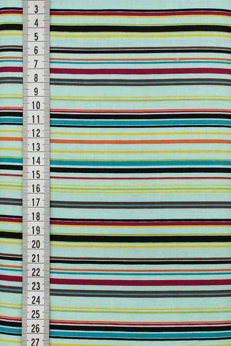 Ткань хлопок пэчворк разноцветные, полоски, ALFA (арт. 212999)