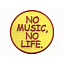 Нашивка «Без музыки нет жизни»