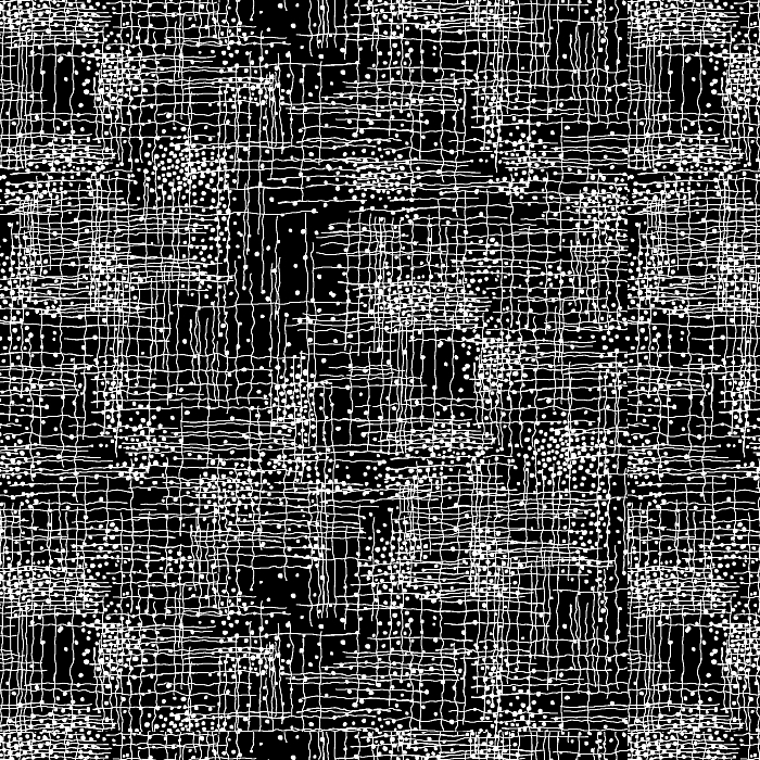 Ткань хлопок пэчворк черный, полоски клетка горох и точки, Henry Glass (арт. 253011)