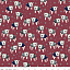 Ткань хлопок пэчворк бордовый, звезды животные собаки, Riley Blake (арт. C7550-BURGUNDY)