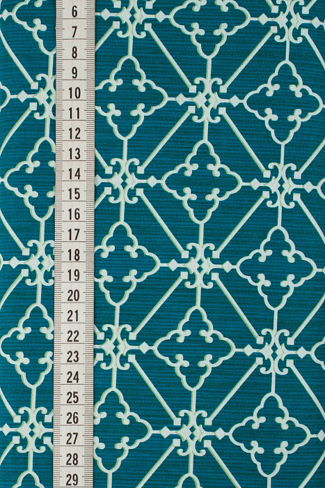 Ткань хлопок пэчворк бирюзовый, батик, ALFA (арт. 229615)