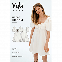 Выкройка женская платье «ХОЛЛИ» Vikisews