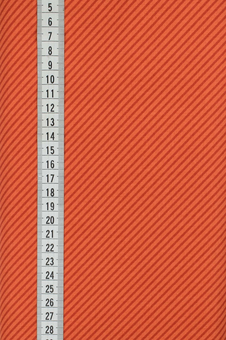 Ткань хлопок для пэчворка оранжевый, полоски, ALFA (арт. 232299)