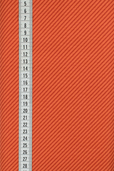 Ткань хлопок пэчворк оранжевый, полоски, ALFA (арт. 232299)