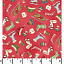 Ткань фланель пэчворк красный разноцветные, праздники новый год, Maywood Studio (арт. 244320)