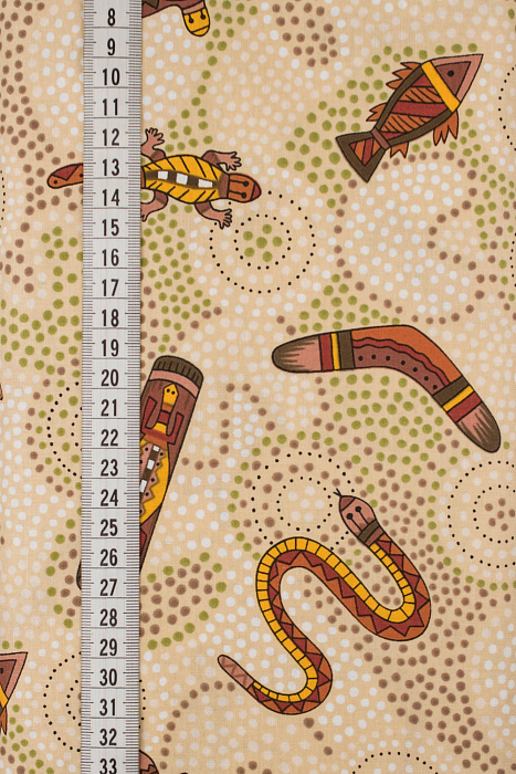 Ткань хлопок пэчворк коричневый, необычные, ALFA (арт. 245964)