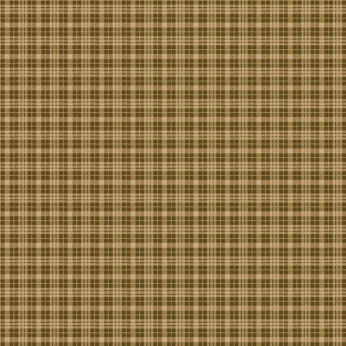 Ткань хлопок для пэчворка коричневый, клетка, Benartex (арт. 0509573B)