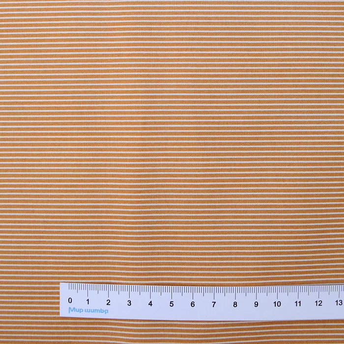 Ткань хлопок пэчворк коричневый, полоски, Moda (арт. 5125-16)