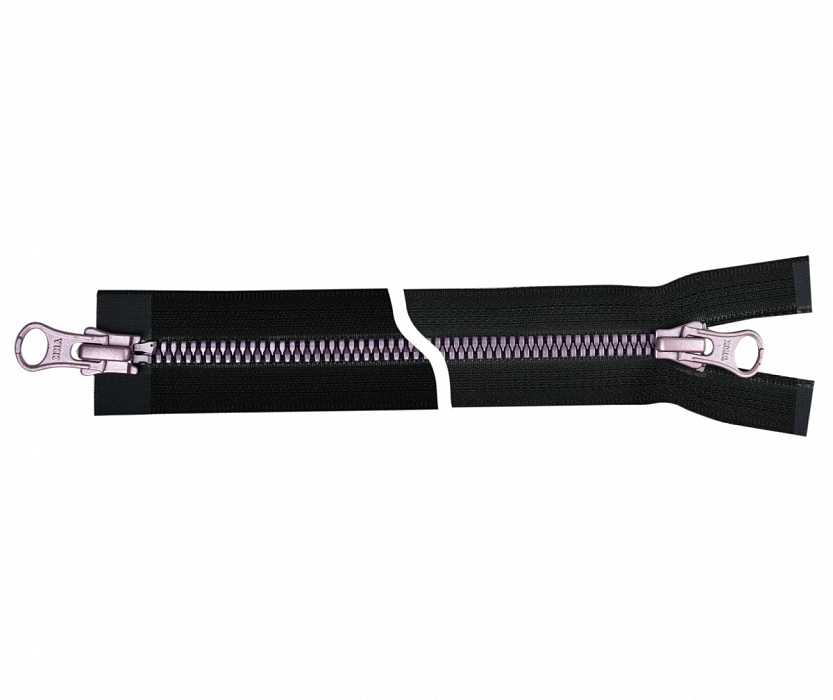 Молния Metalux YKK № 5 двухзамковая фиолетовая, 65 см