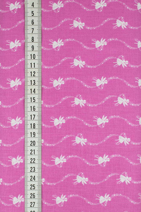 Ткань хлопок пэчворк розовый белый, детская тематика, ALFA (арт. 229450)