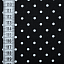 Ткань хлопок пэчворк белый черный, горох и точки, Benartex (арт. 111971)