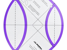 Линейка для пэчворка Aurora AU-C2025 для округлых форм
