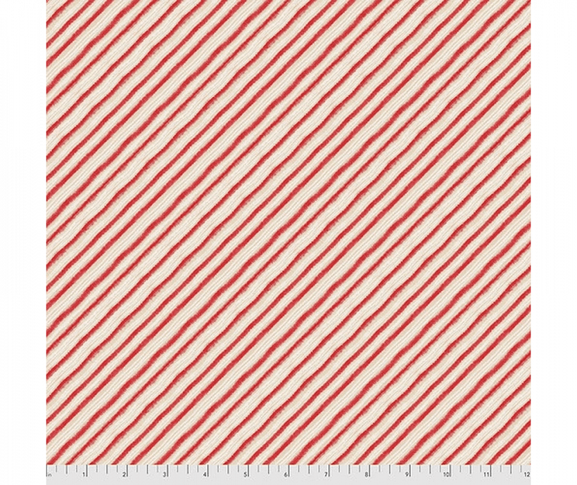 Ткань хлопок пэчворк красный, полоски, FreeSpirit (арт. PWCD009.XRED)