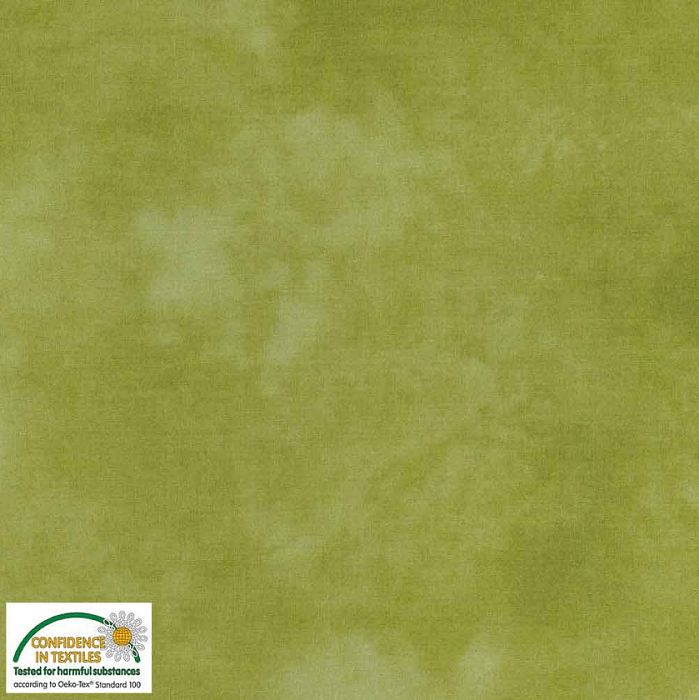 Ткань хлопок пэчворк зеленый травяной, однотонная, Stof (арт. 4516-801)