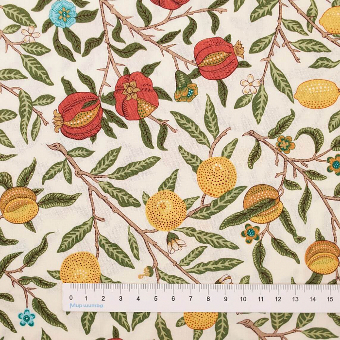 Ткань хлопок пэчворк разноцветные, цветы флора, FreeSpirit (арт. PWWM084.WHITE)