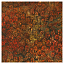 Ткань хлопок пэчворк коричневый красный желтый, осень батик флора, Robert Kaufman (арт. )