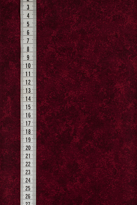 Ткань хлопок пэчворк бордовый, муар, ALFA (арт. 232358)