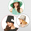 Выкройка - женские шляпы ретро стиль