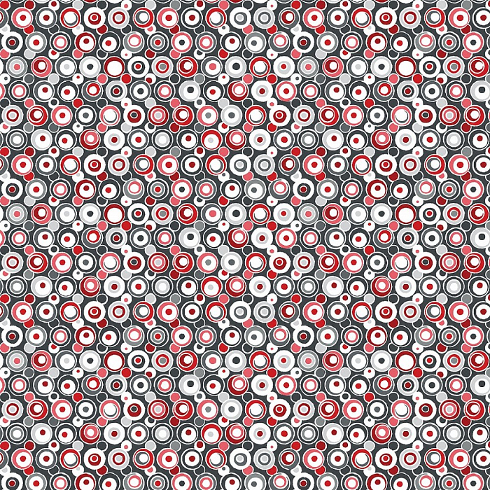 Ткань хлопок пэчворк красный серый, новый год, Benartex (арт. 0458810B)