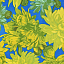 Ткань хлопок пэчворк желтый зеленый голубой, цветы, Benartex (арт. )