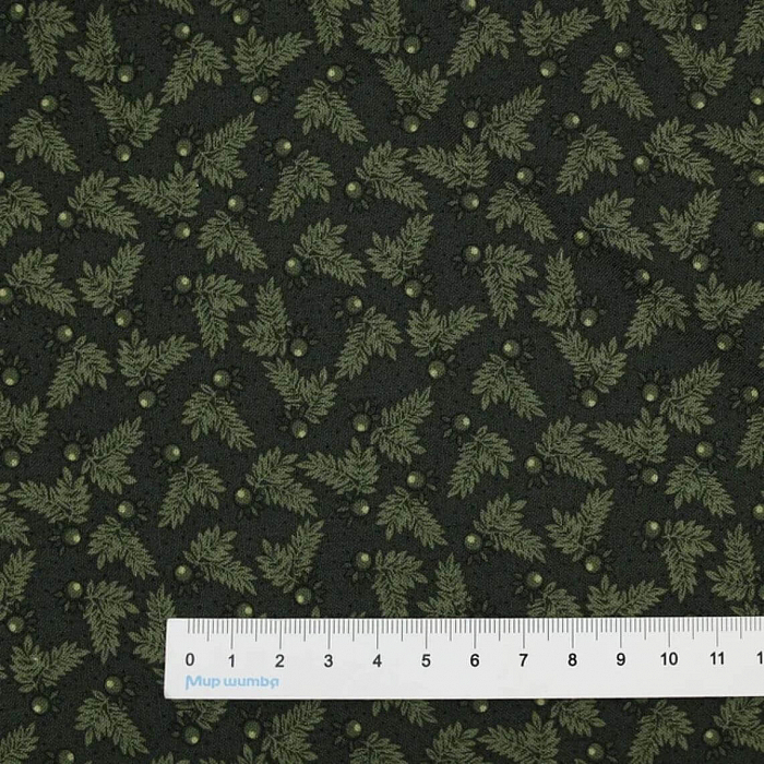 Ткань хлопок пэчворк зеленый, флора, Blank Quilting (арт. 2666-66)